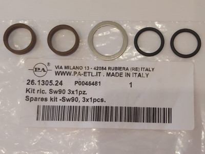 Ремкомплект уплотнений PA 26.1305.24 для углового фитинга SW90, 3х1