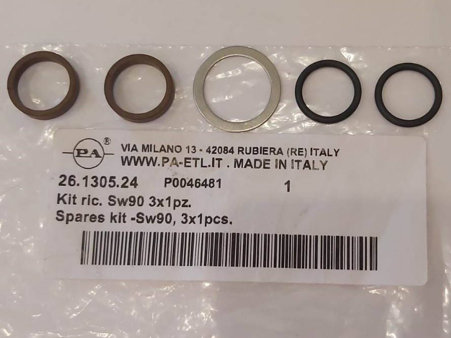 Ремкомплект уплотнений PA 26.1305.24 для углового фитинга SW90, 3х1